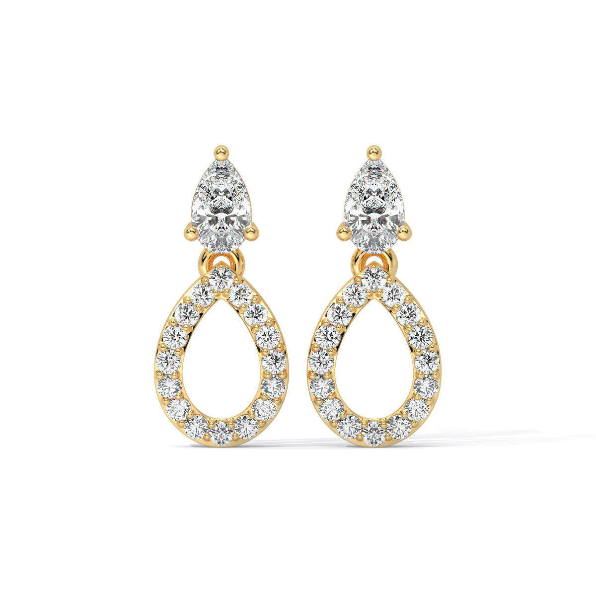 Miralyn Dew Sparkle Diamond Danglers