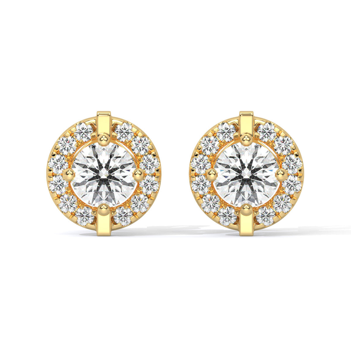Solara Crown Diamond Circle Studs