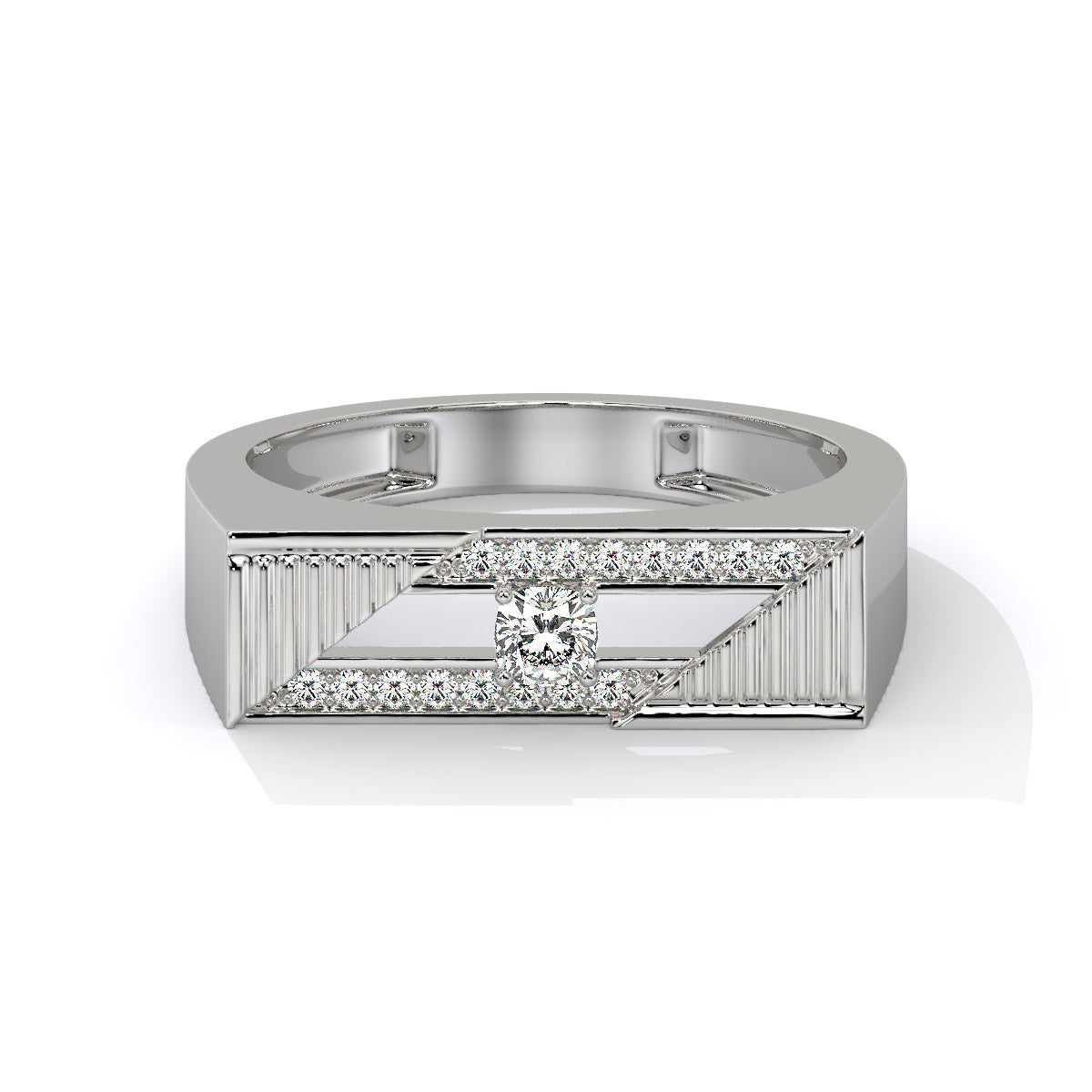 Prismarc Linear Glow Men's Diamond Ring