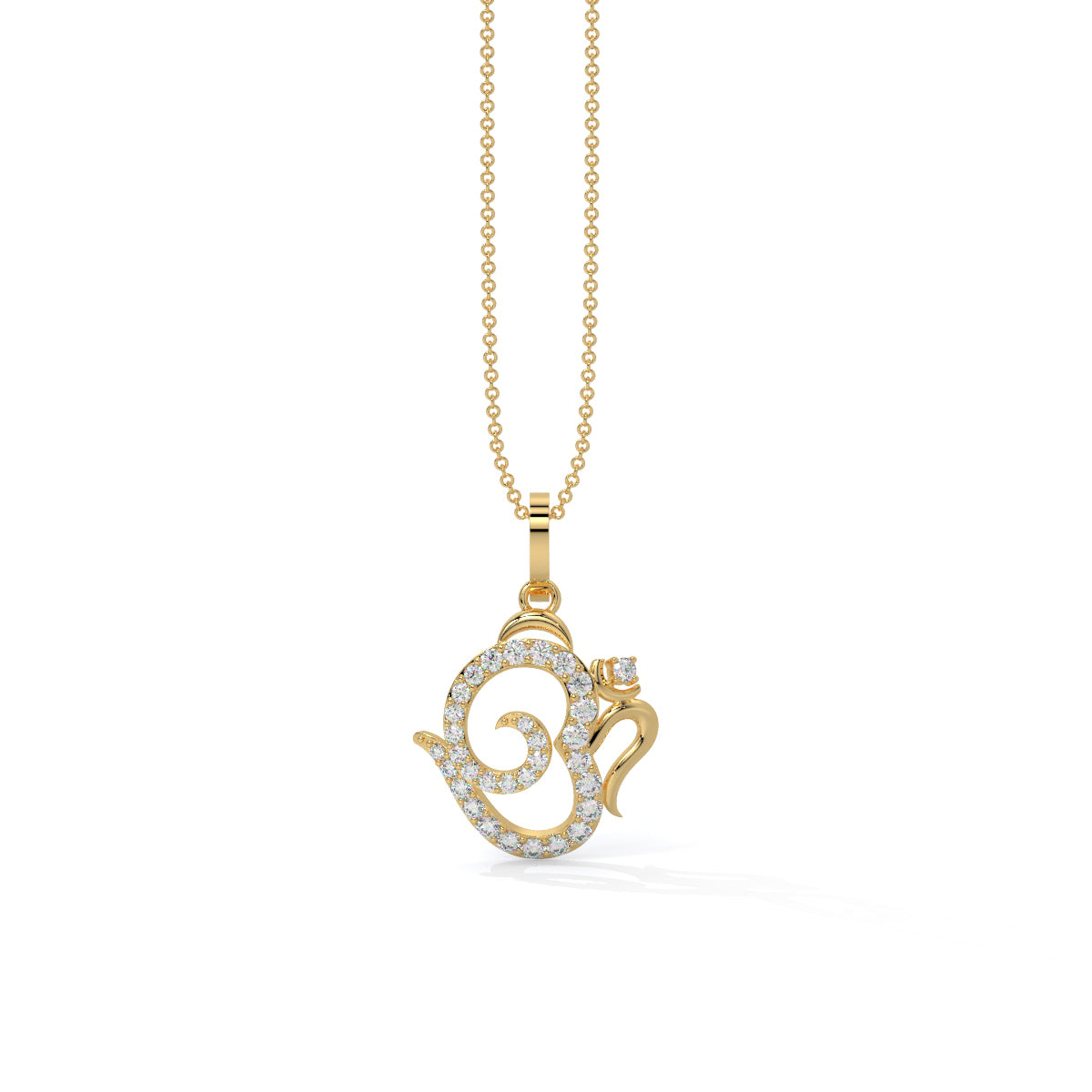 Divine Om Diamond Pendant