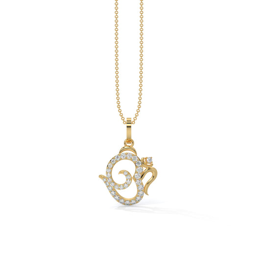 Divine Om Diamond Pendant