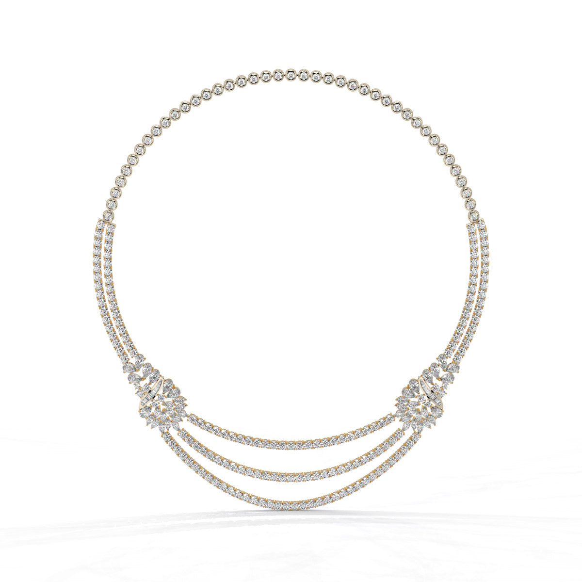 Triluxe Diamond Draped Necklace