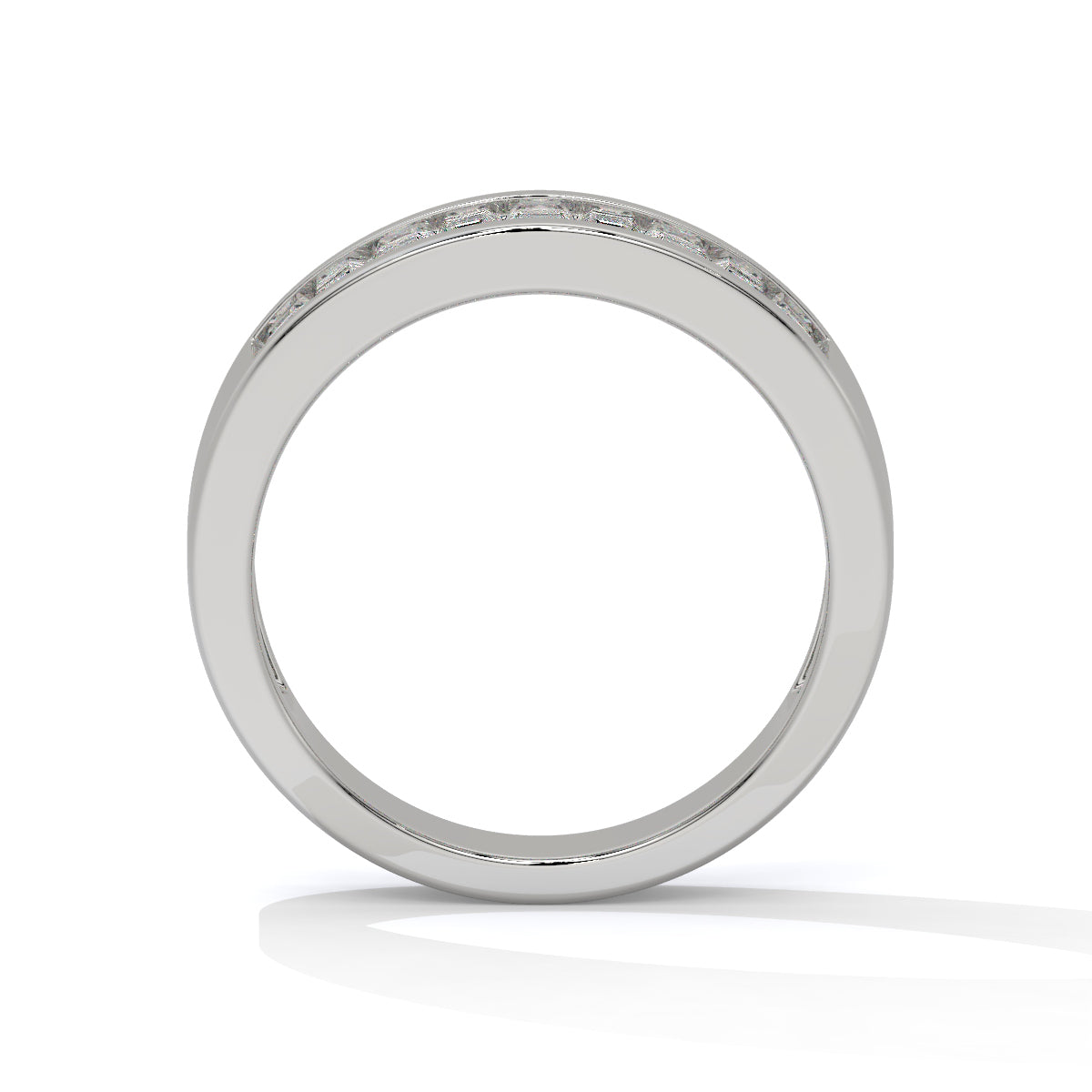 Elegant Diamond Channel-Set Men's Ring