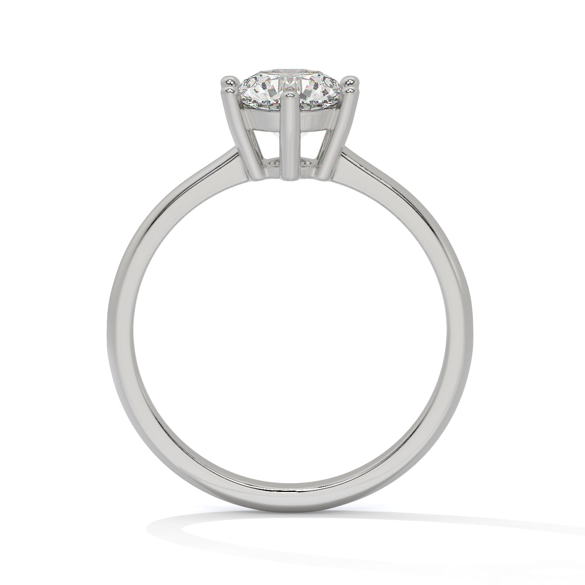 Round-Cut Diamond Solitaire Ring
