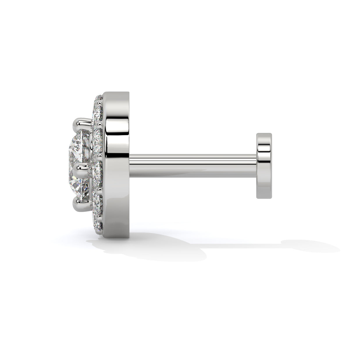 Celestial Halo Diamond Nose Pin