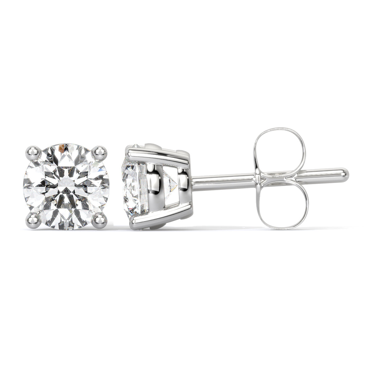 Round-Cut Diamond Studs