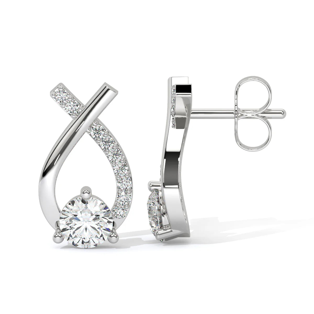 Elegance Infinity Diamond Studs