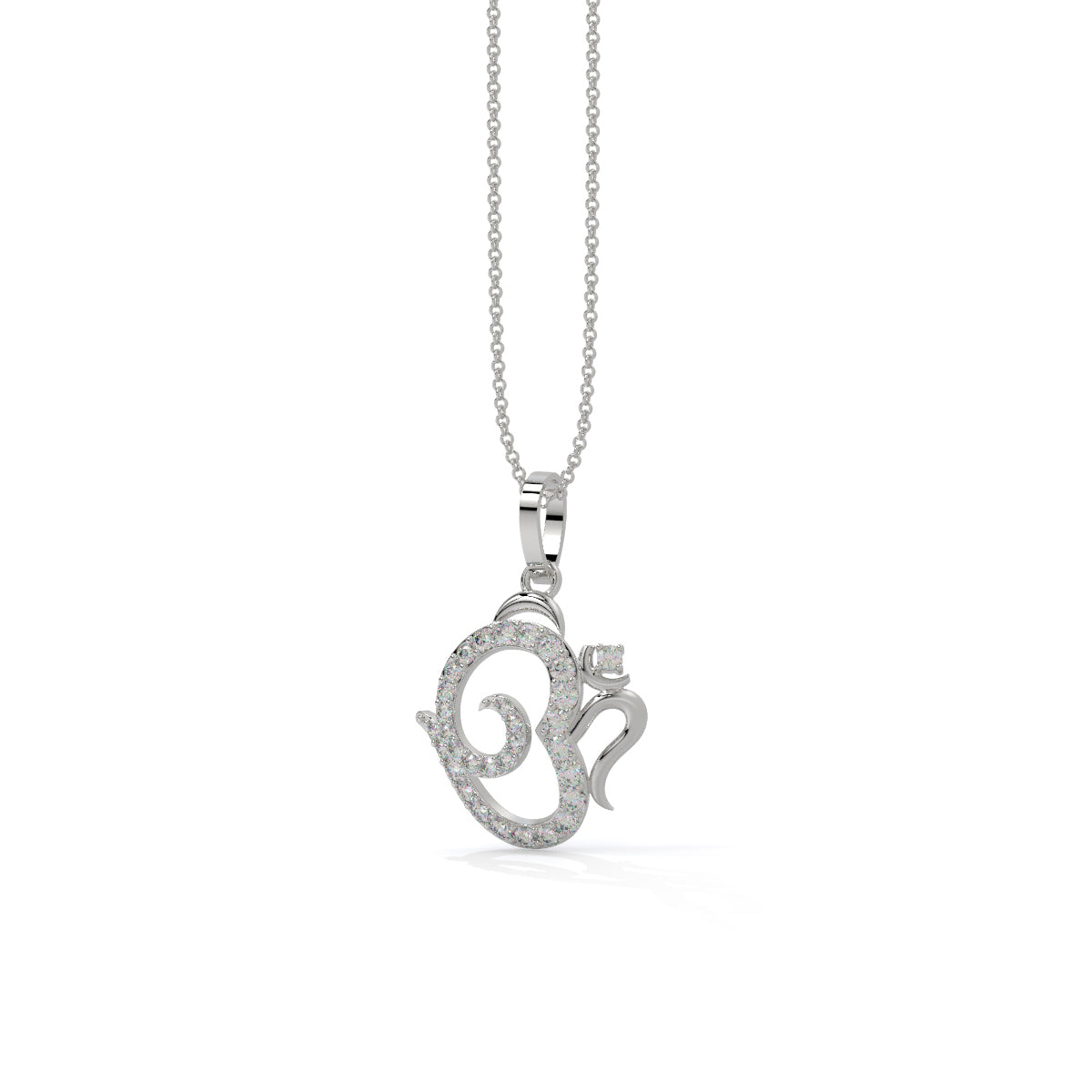 Divine Om Diamond Pendant
