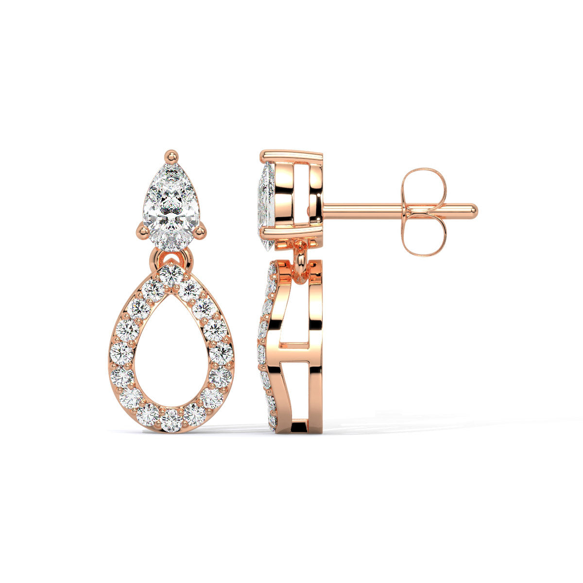 Miralyn Dew Sparkle Diamond Danglers