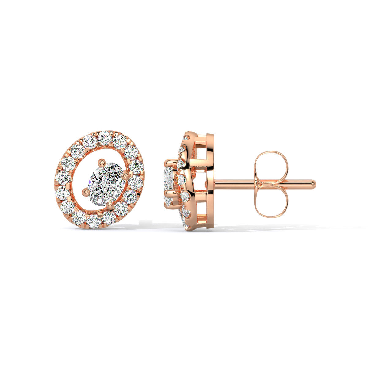 Radiara Loop Diamond Studs