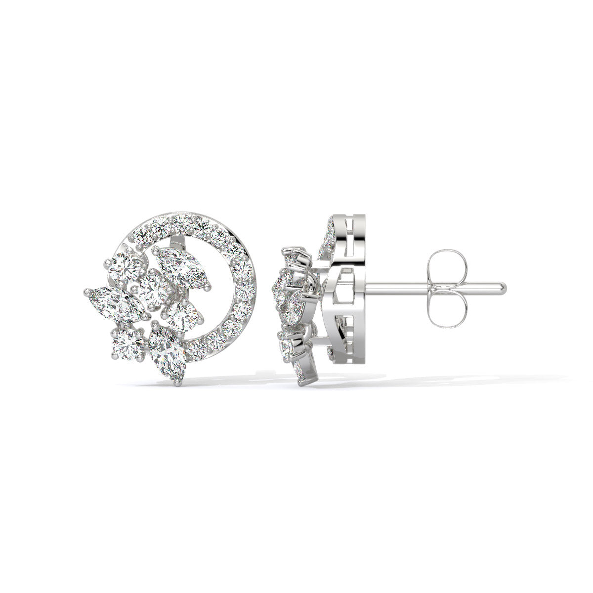 Virelia Bloom Diamond Studs
