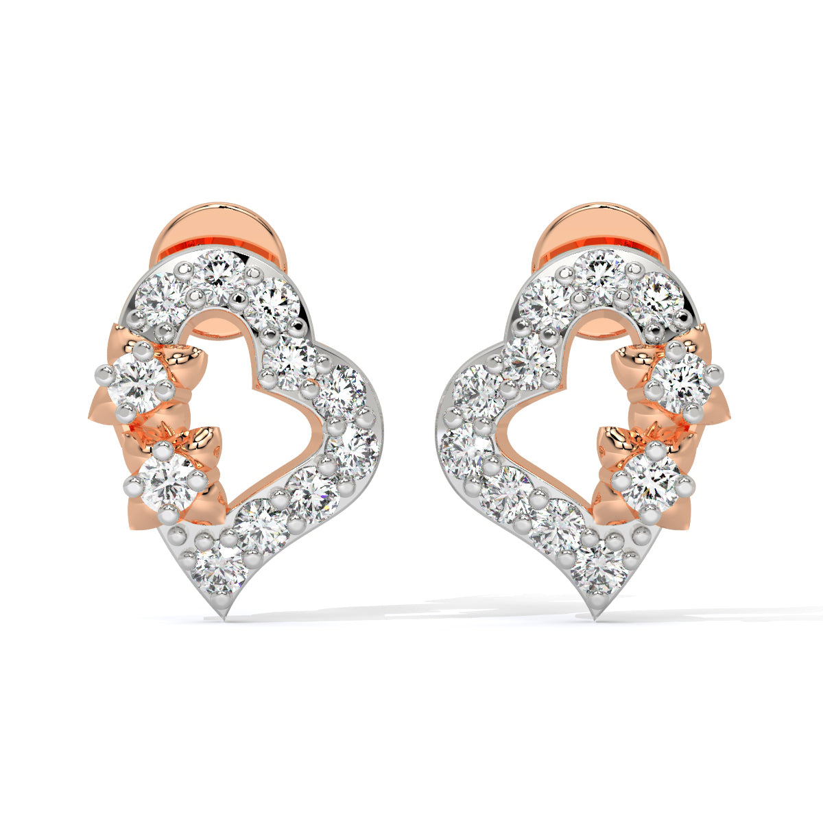 Heart Bliss Diamond Studs