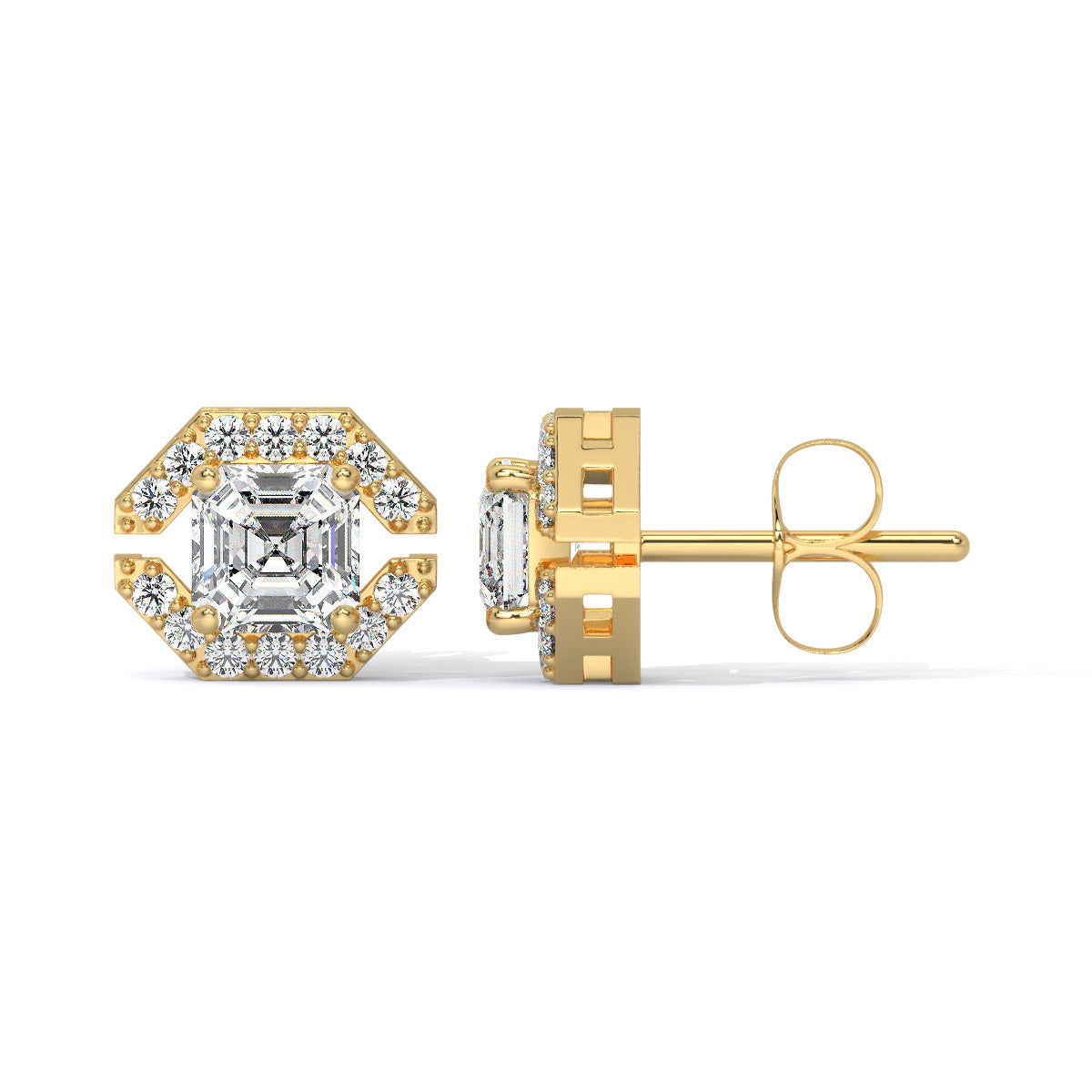 Glintara Edge Diamond Studs