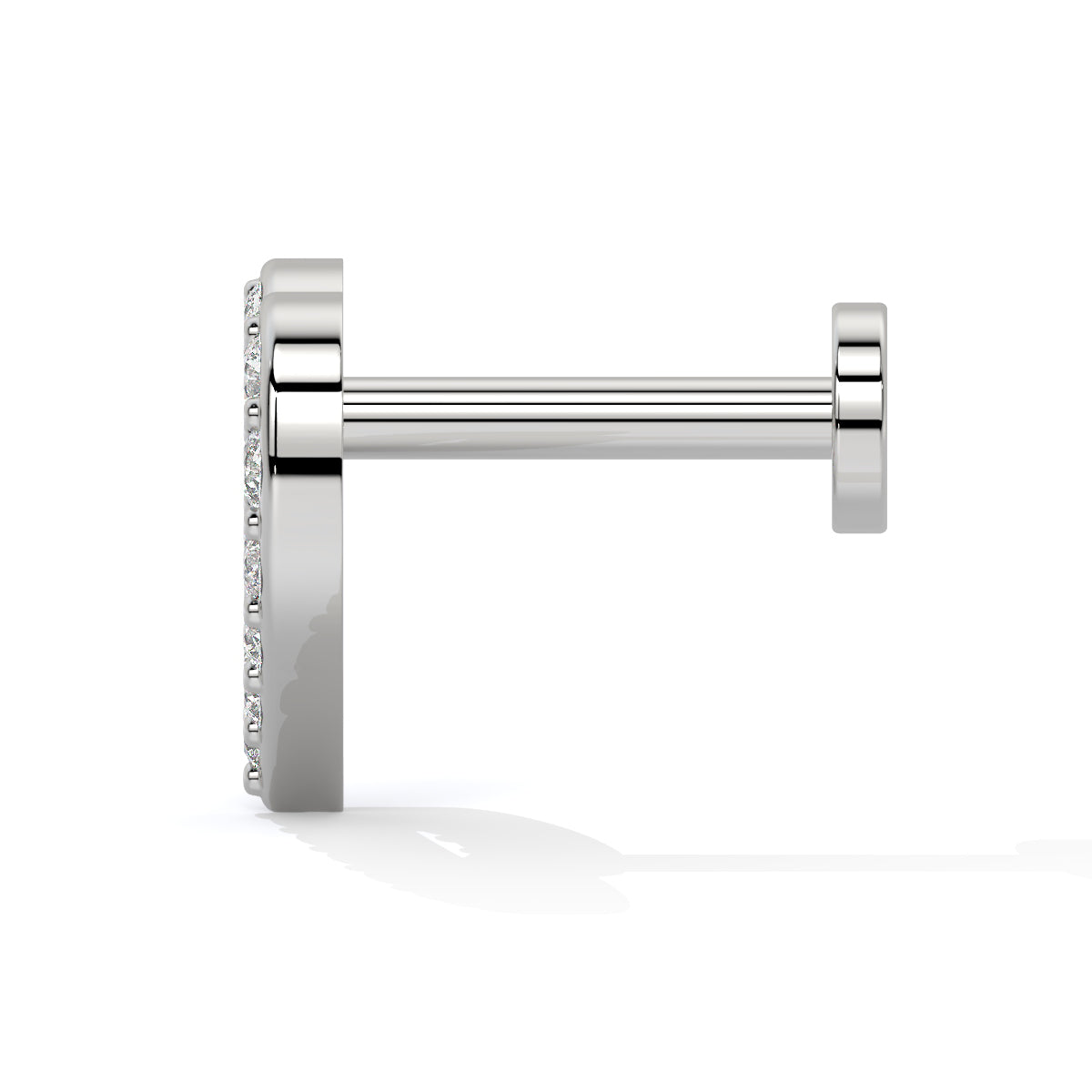 Eternal Love Diamond Heart Nose Pin