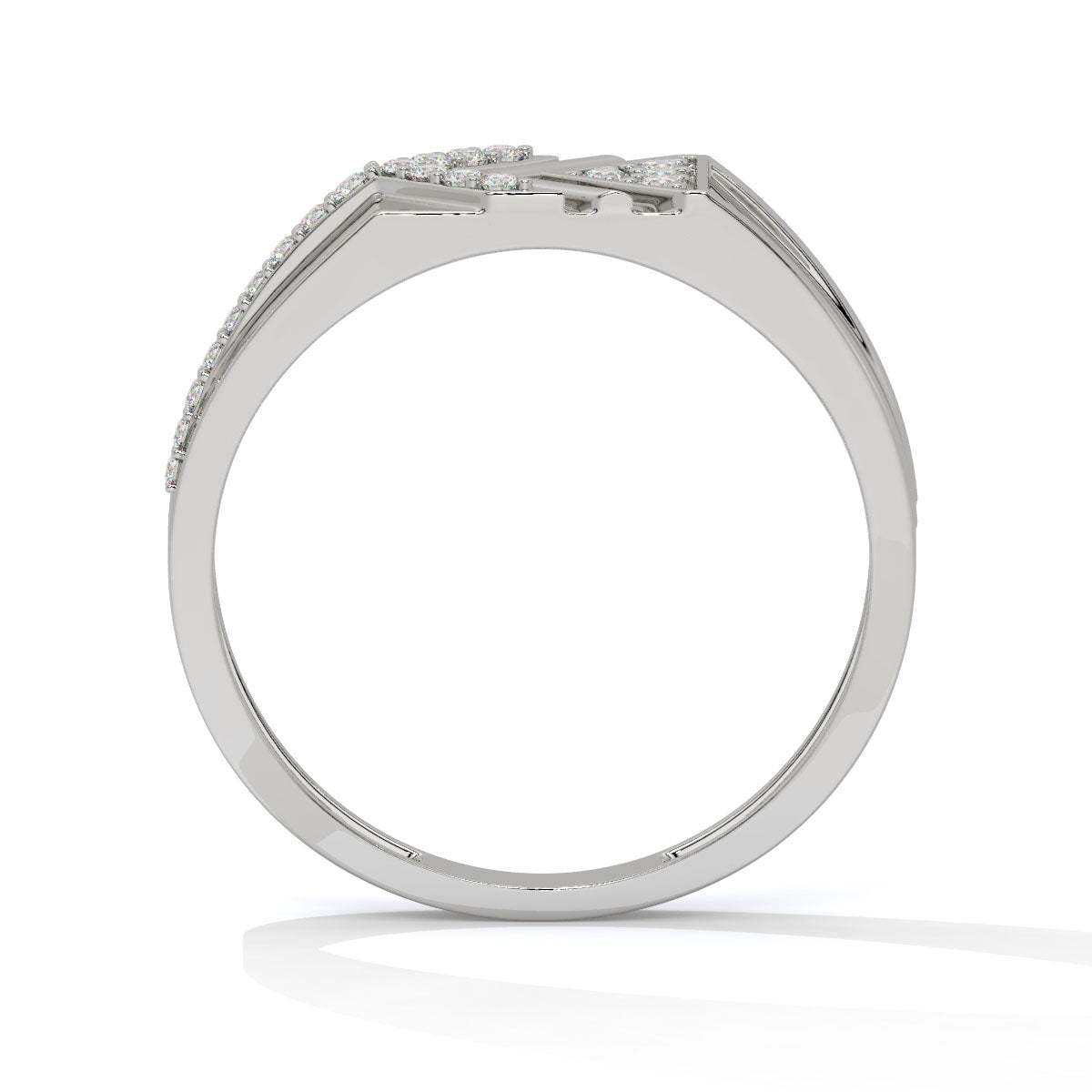 Regal Apex – Dual-Tone Men's Diamond Ring