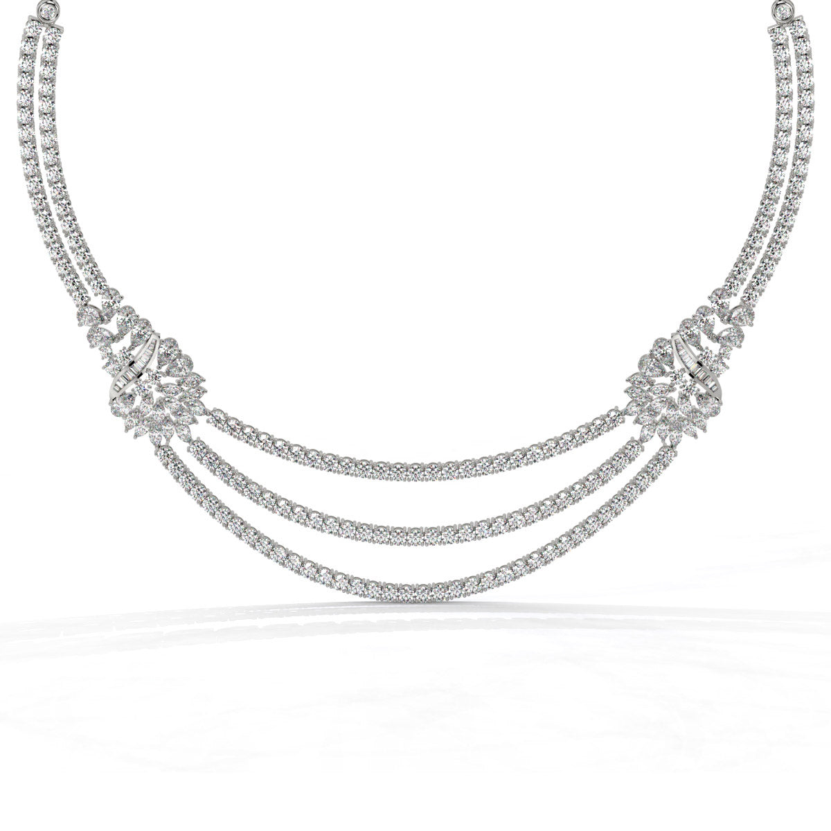 Triluxe Diamond Draped Necklace