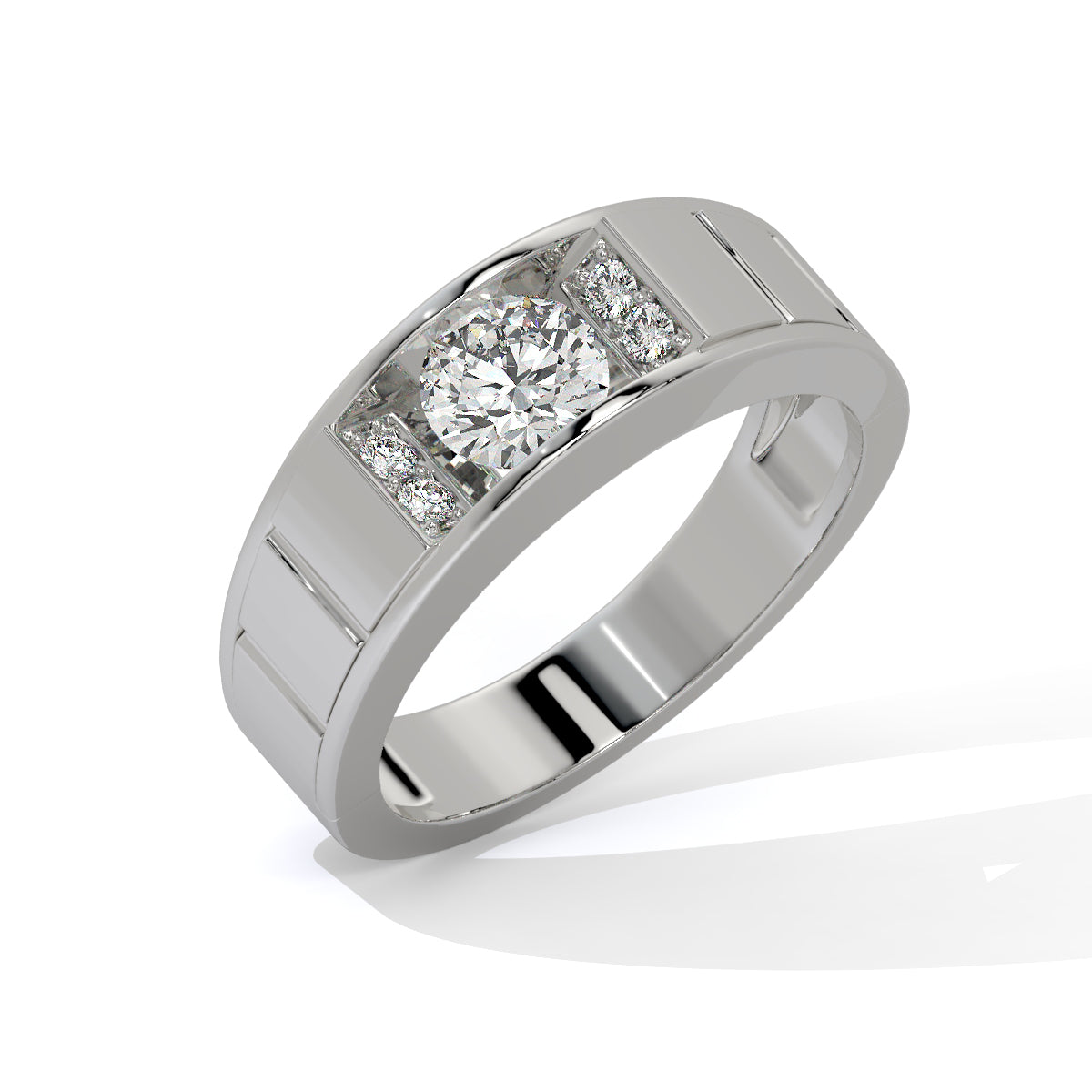 Elegant Two-Tone Diamond Ring