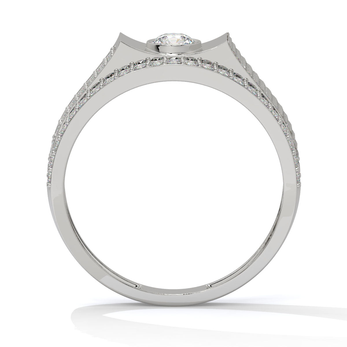 Majestic Zenith – Bold Men's Diamond Ring