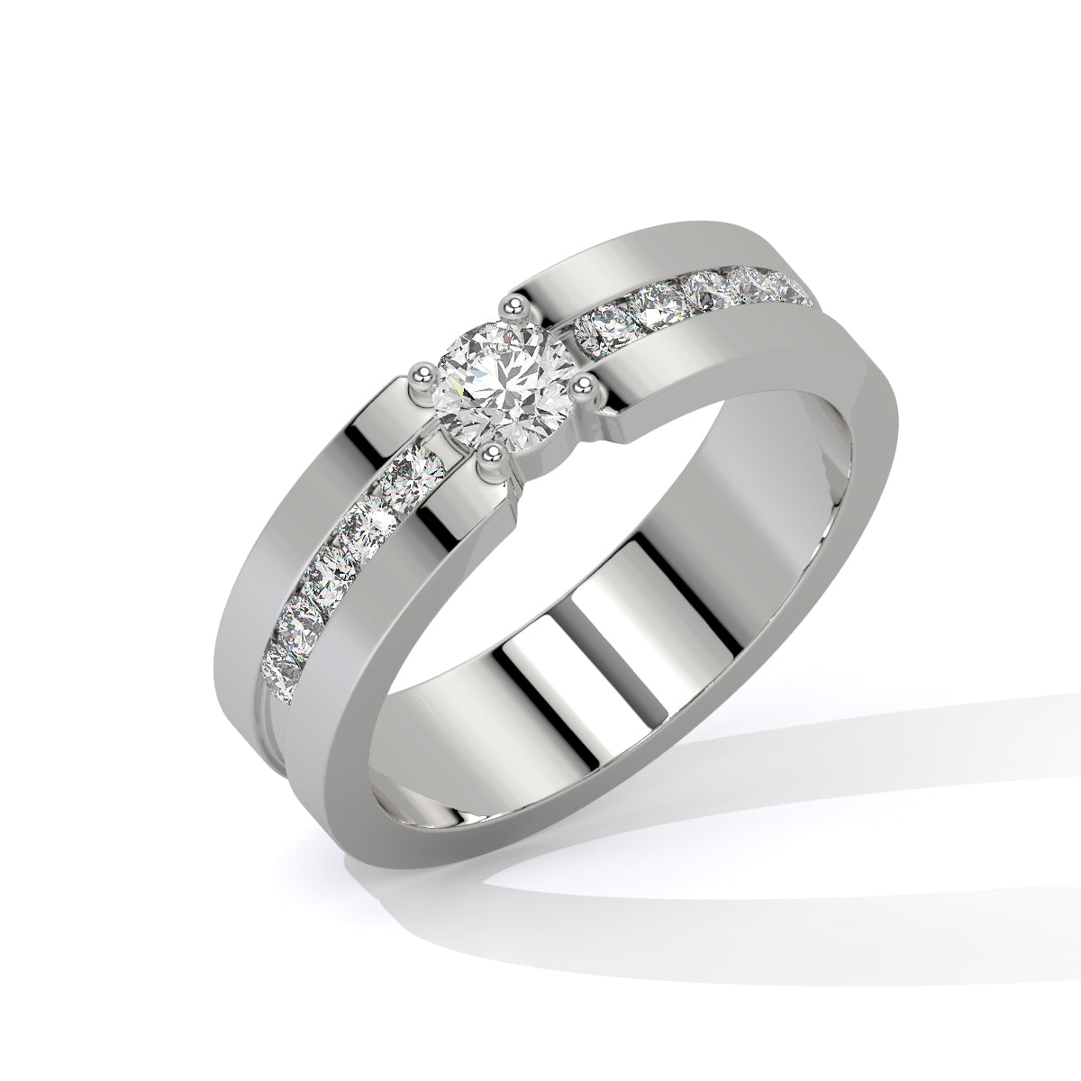 Sparkle Dual Tone Diamond Ring