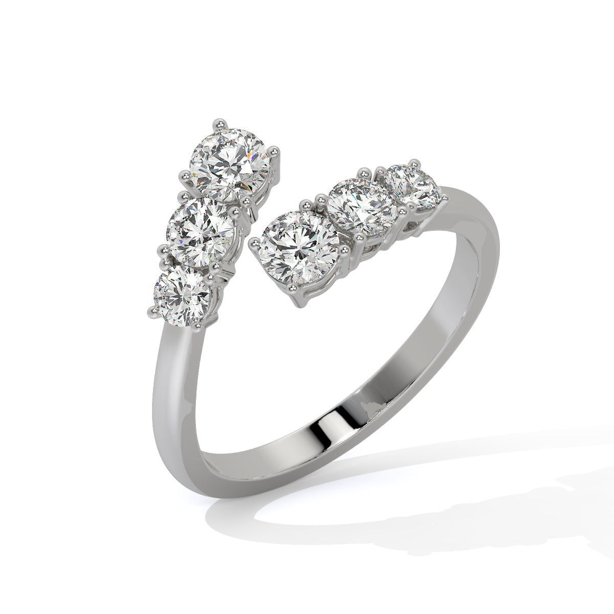 Luxe Starlit Diamond Open Ring