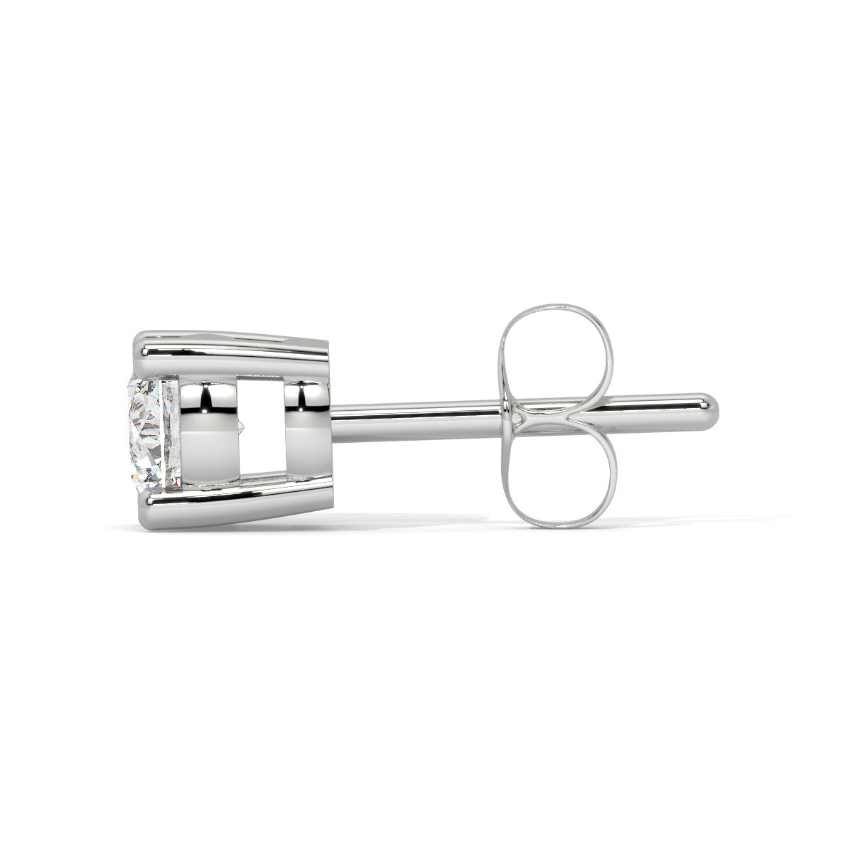 Shining Solitaire Men's Diamond Stud