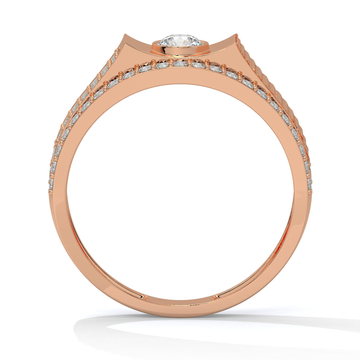 Majestic Zenith – Bold Men's Diamond Ring