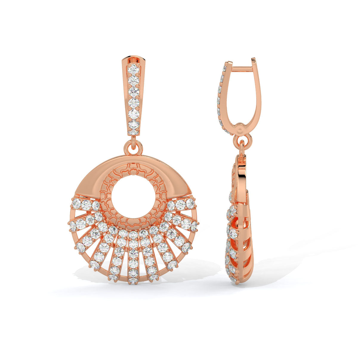 Radiance Sunburst Diamond Danglers