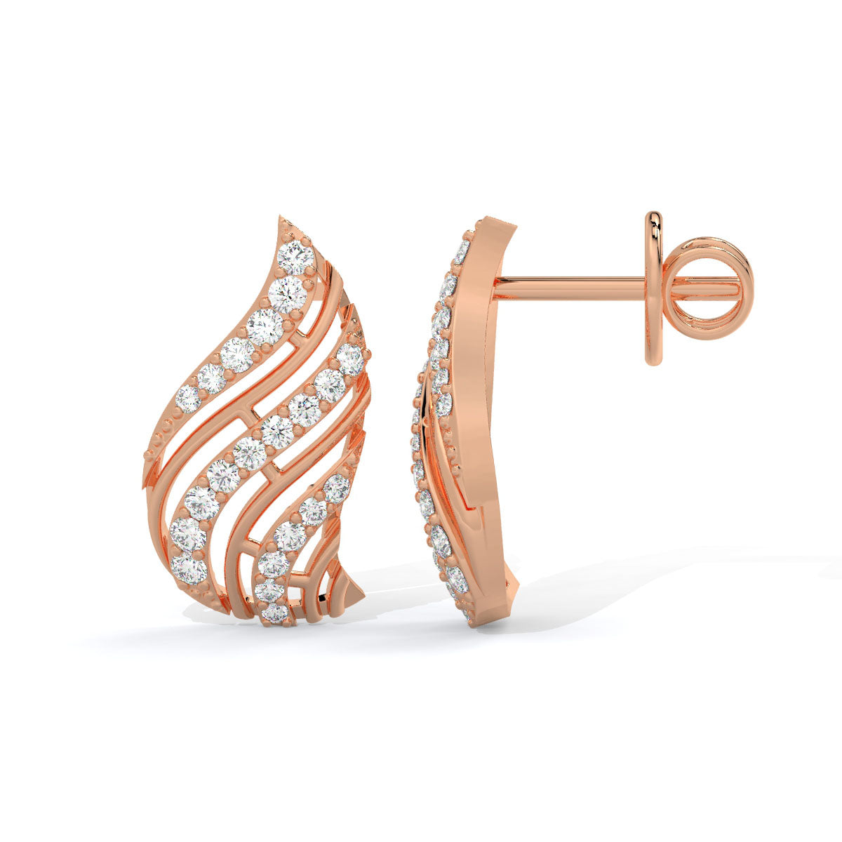 Radiant Cascade Diamond Studs