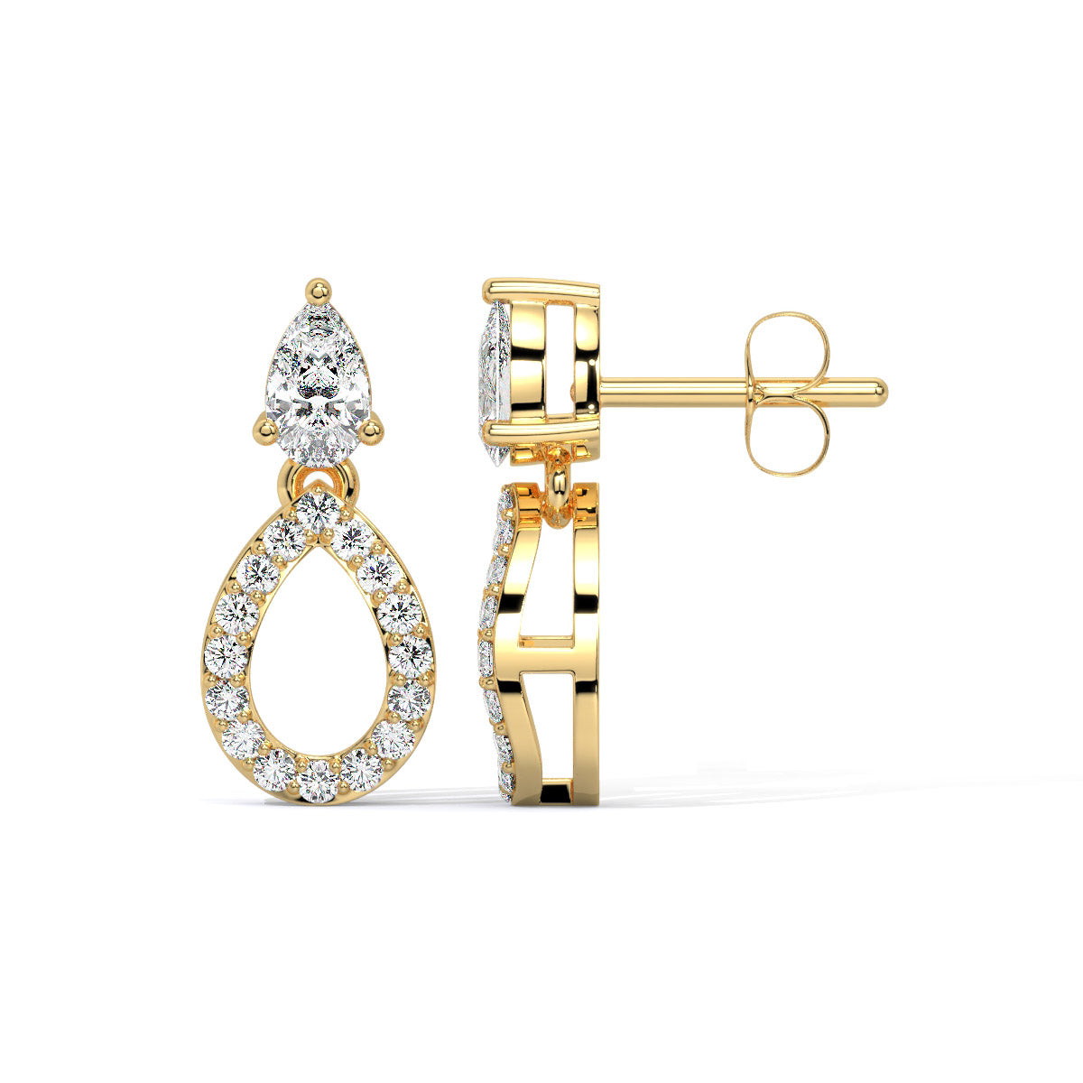 Miralyn Dew Sparkle Diamond Danglers