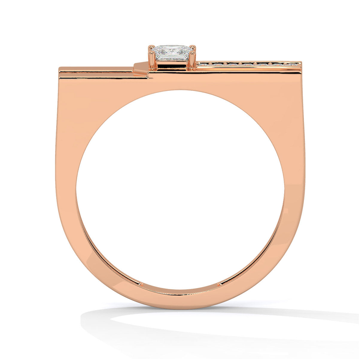 Stratos Line Modern Men's Ring