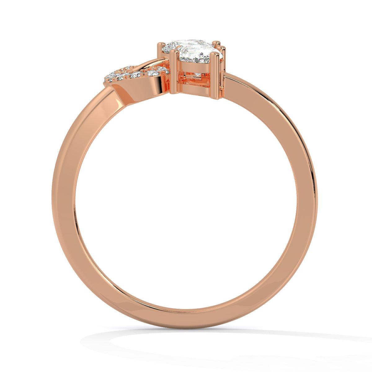 Flora Glint Petal Diamond Ring