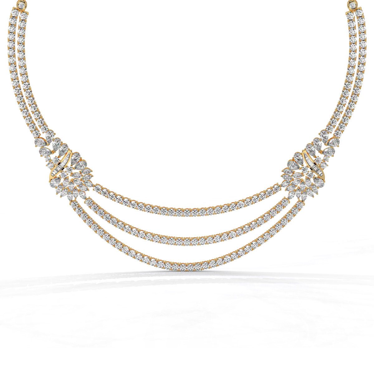 Triluxe Diamond Draped Necklace