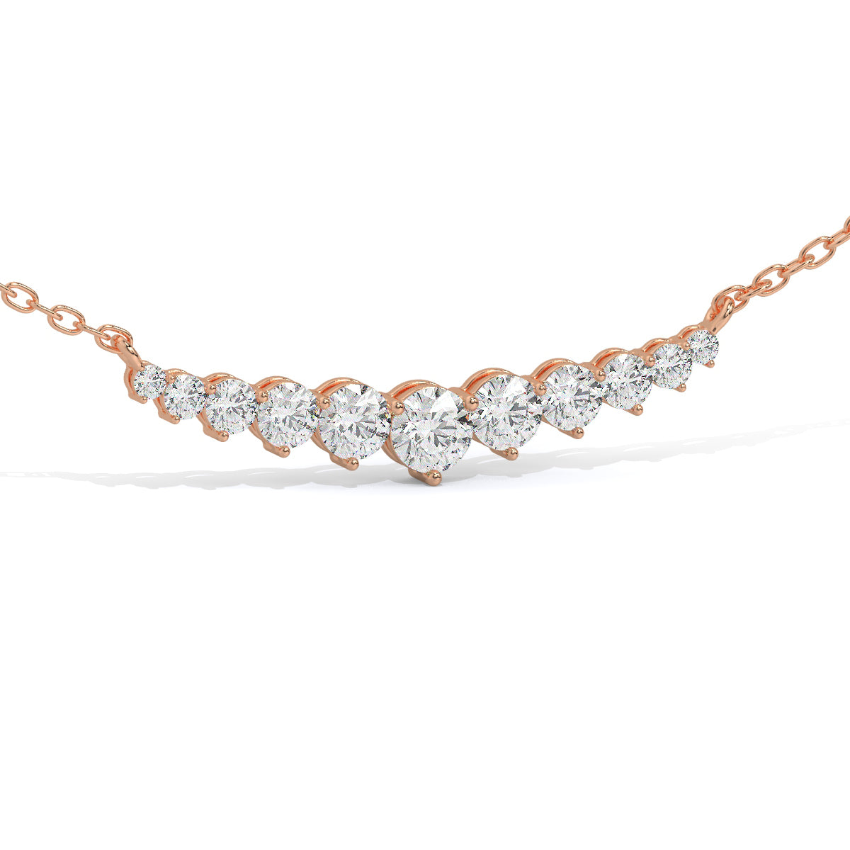 Radiance Diamond Curve Pendant