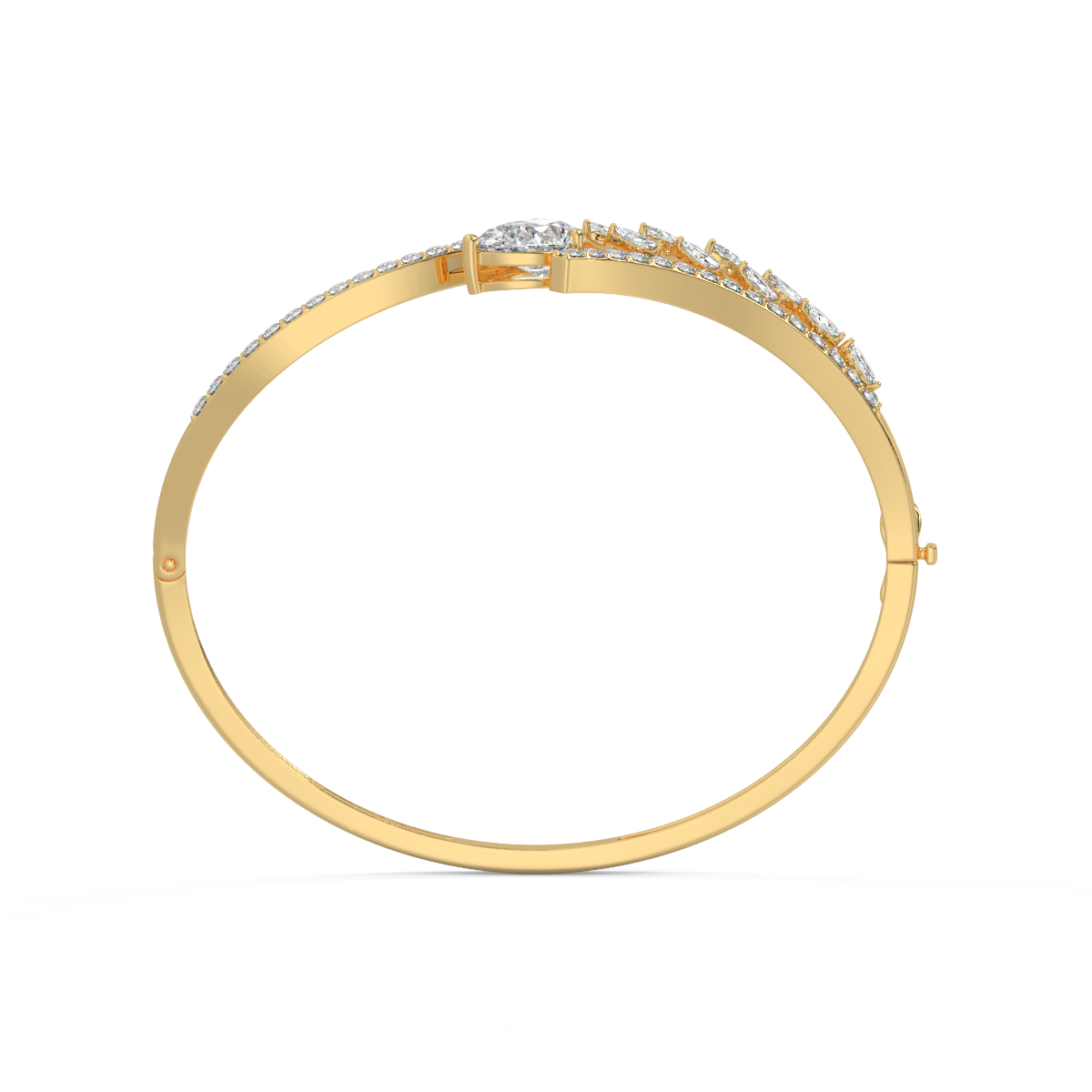 The Adrift Rose-Cut Diamond Bangle
