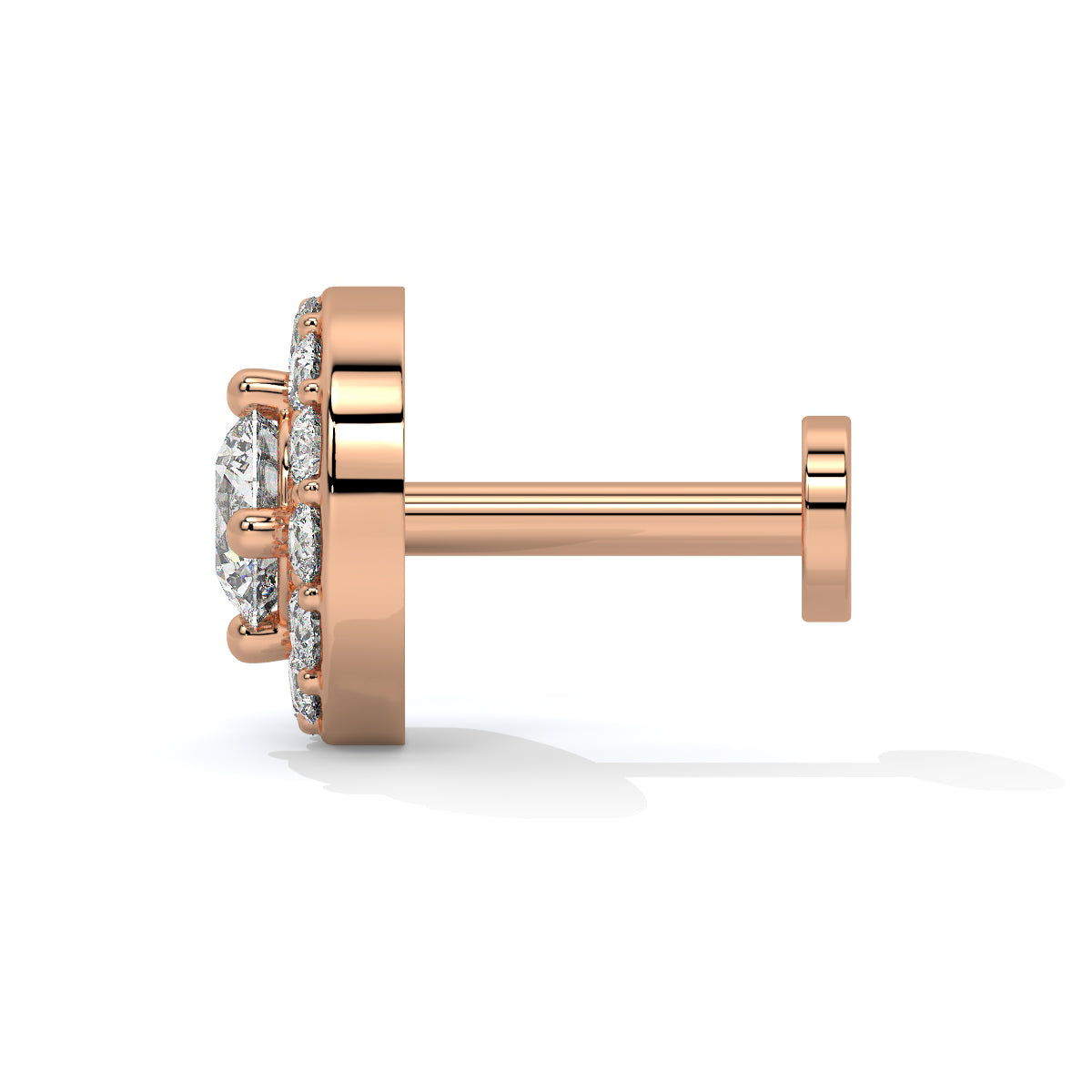 Celestial Halo Diamond Nose Pin