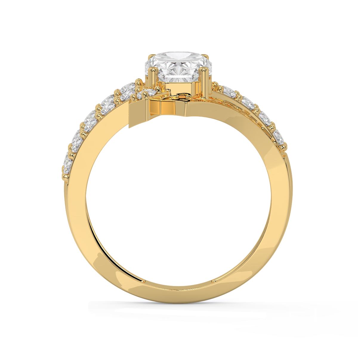 Old Mine Cut Diamond Ring