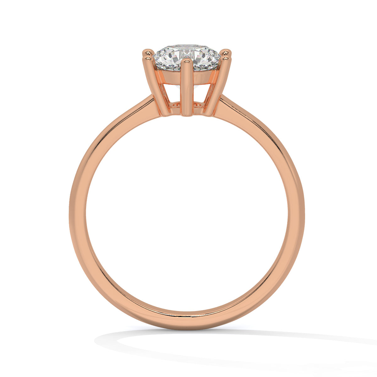 Round-Cut Diamond Solitaire Ring