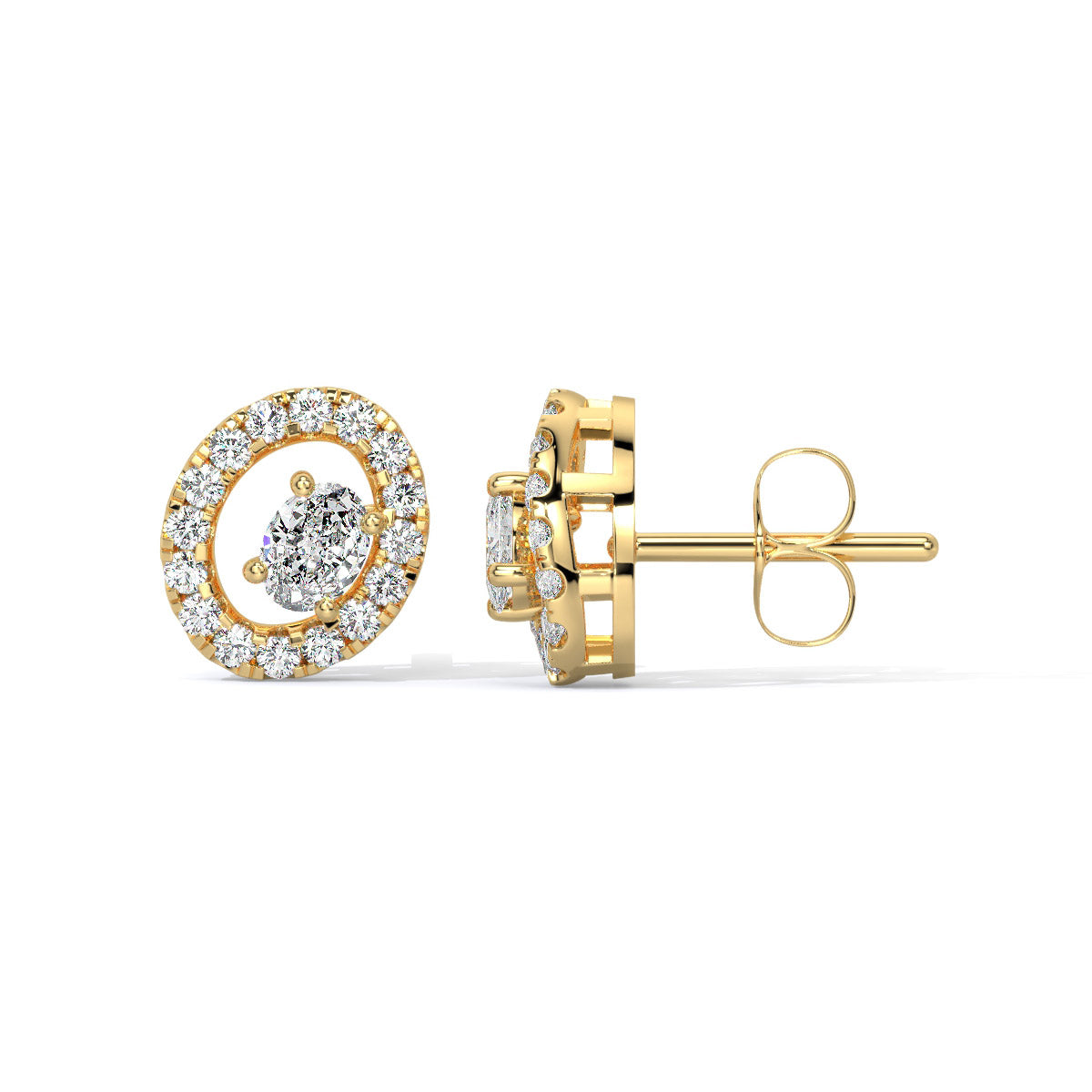 Radiara Loop Diamond Studs