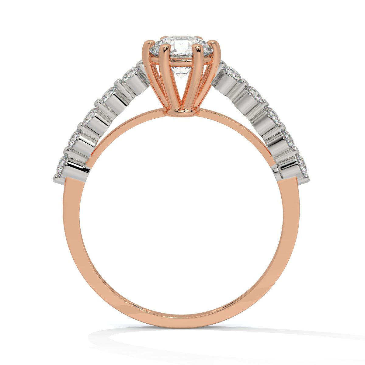 Blush Bloom Dual-Tone Diamond Ring