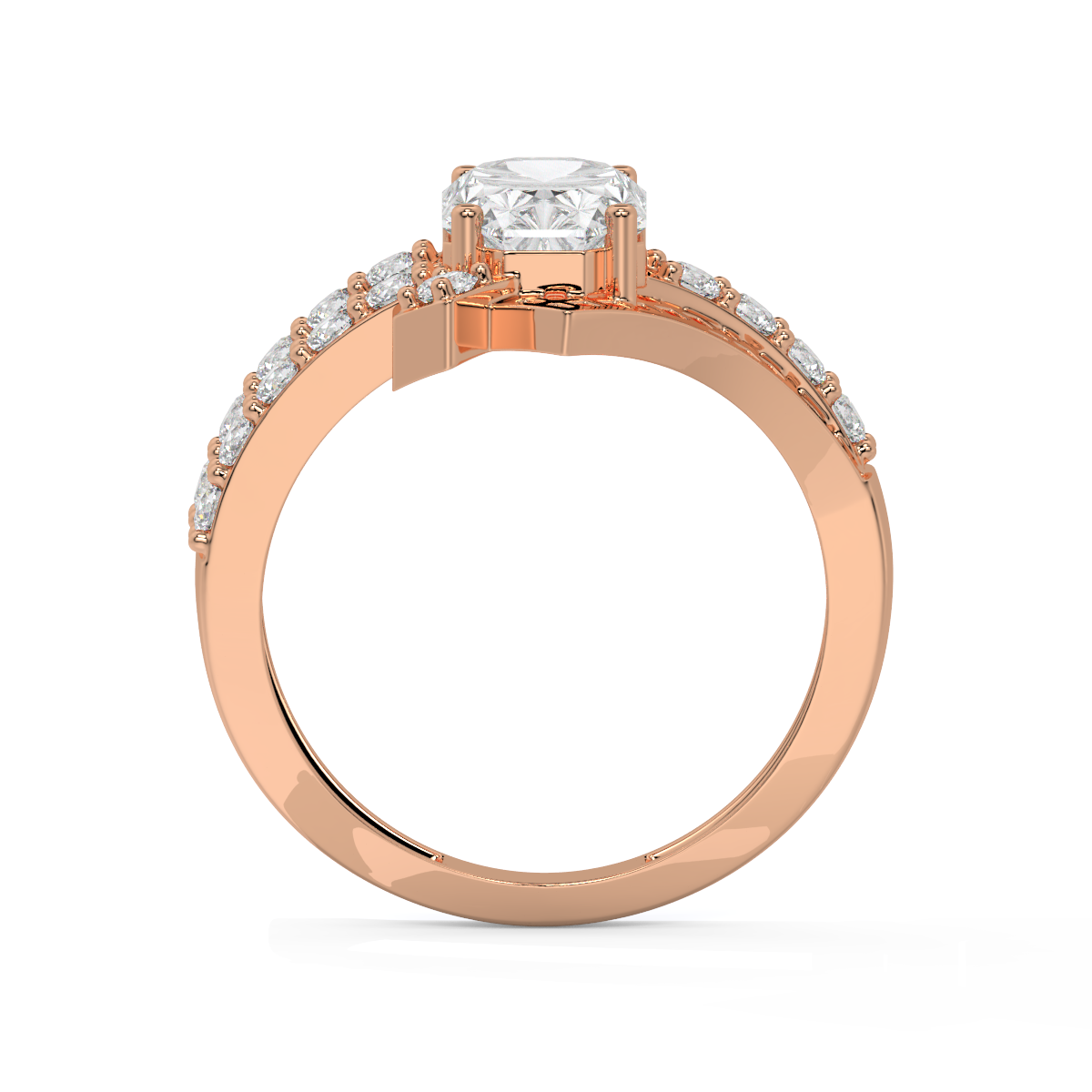 Old Mine Cut Diamond Ring