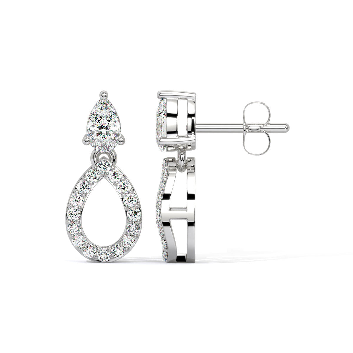 Miralyn Dew Sparkle Diamond Danglers