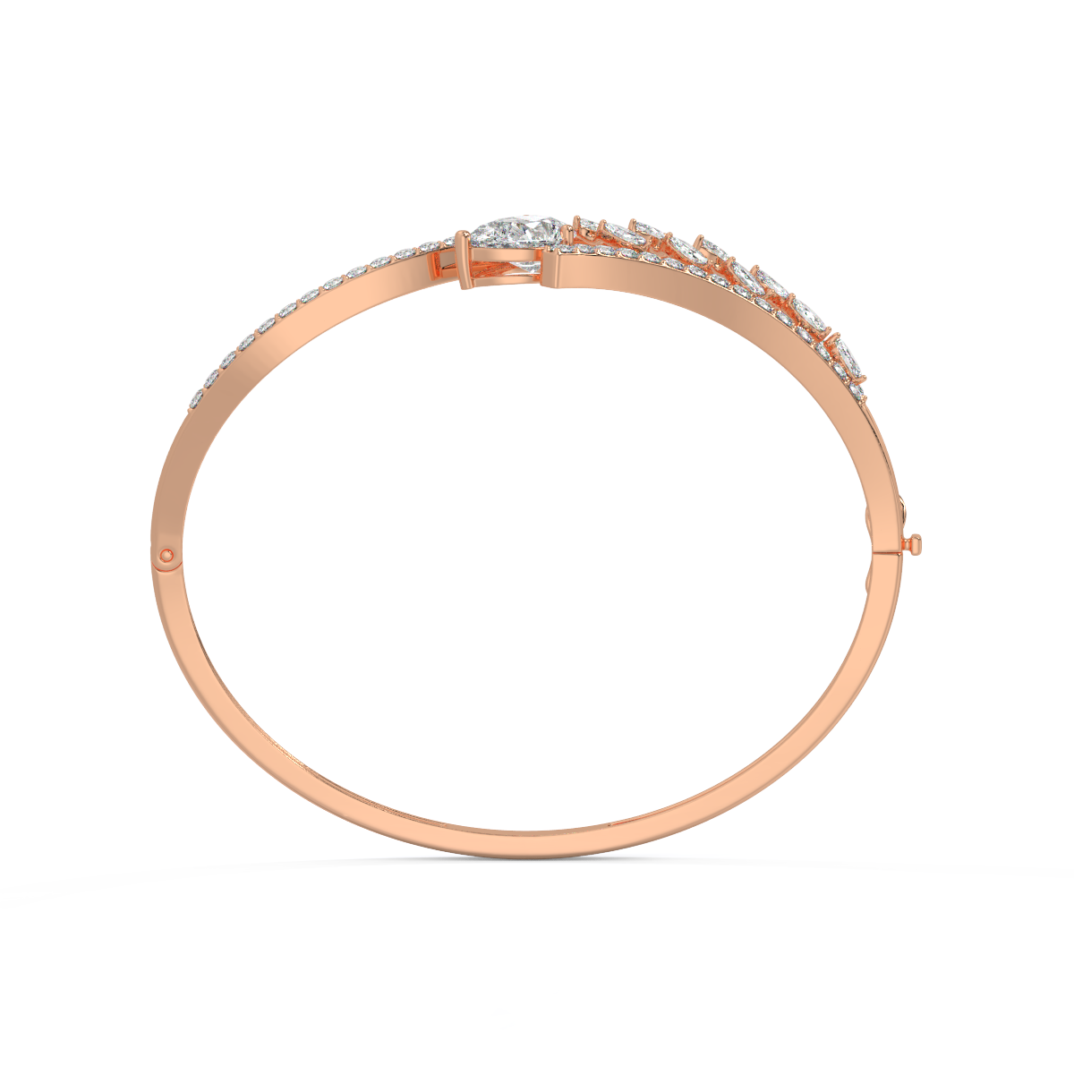 The Adrift Rose-Cut Diamond Bangle