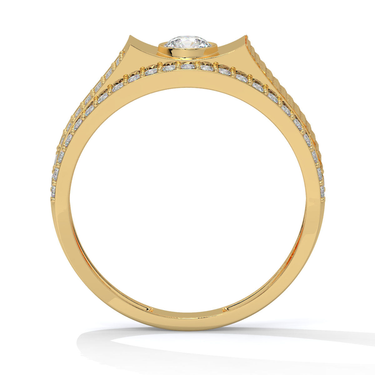 Majestic Zenith – Bold Men's Diamond Ring