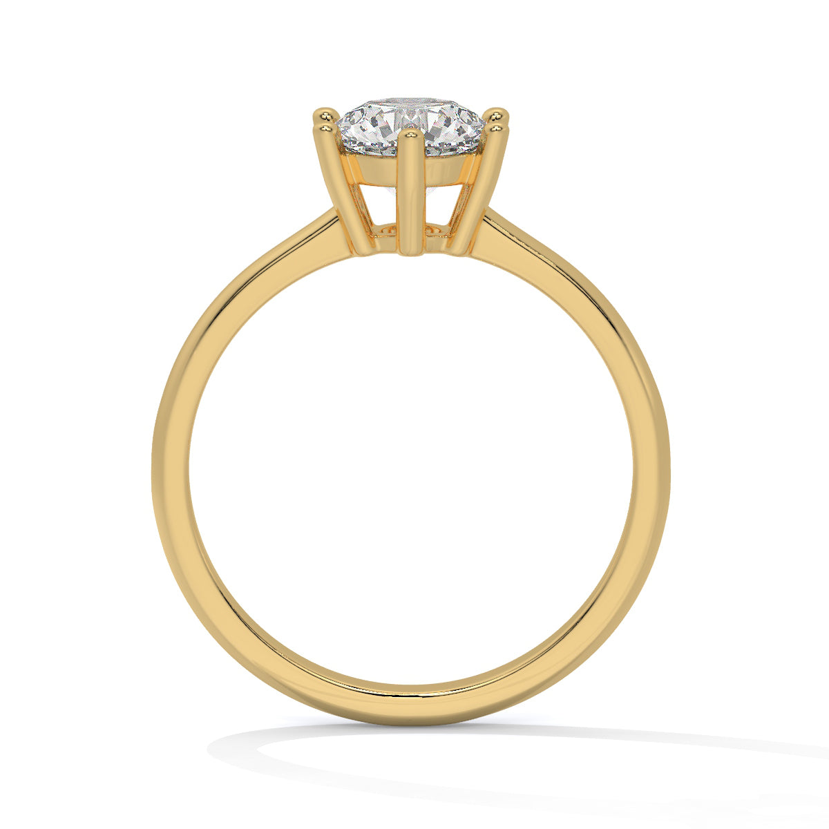 Round-Cut Diamond Solitaire Ring