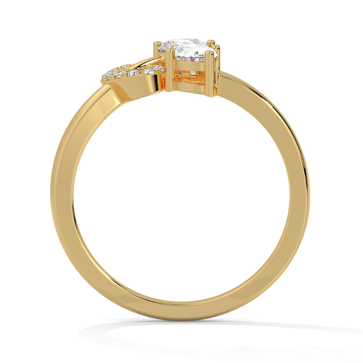 Flora Glint Petal Diamond Ring