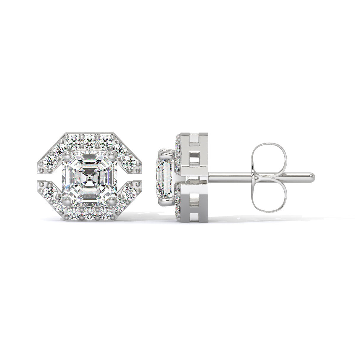 Glintara Edge Diamond Studs