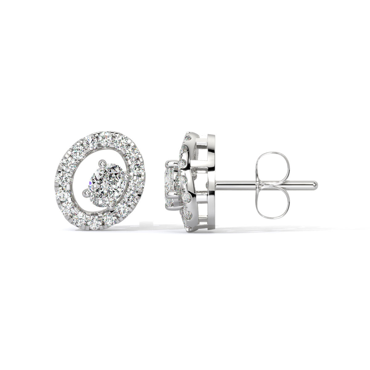Radiara Loop Diamond Studs