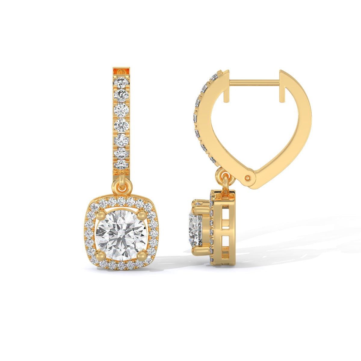 Twinkle Frame Diamond Danglers