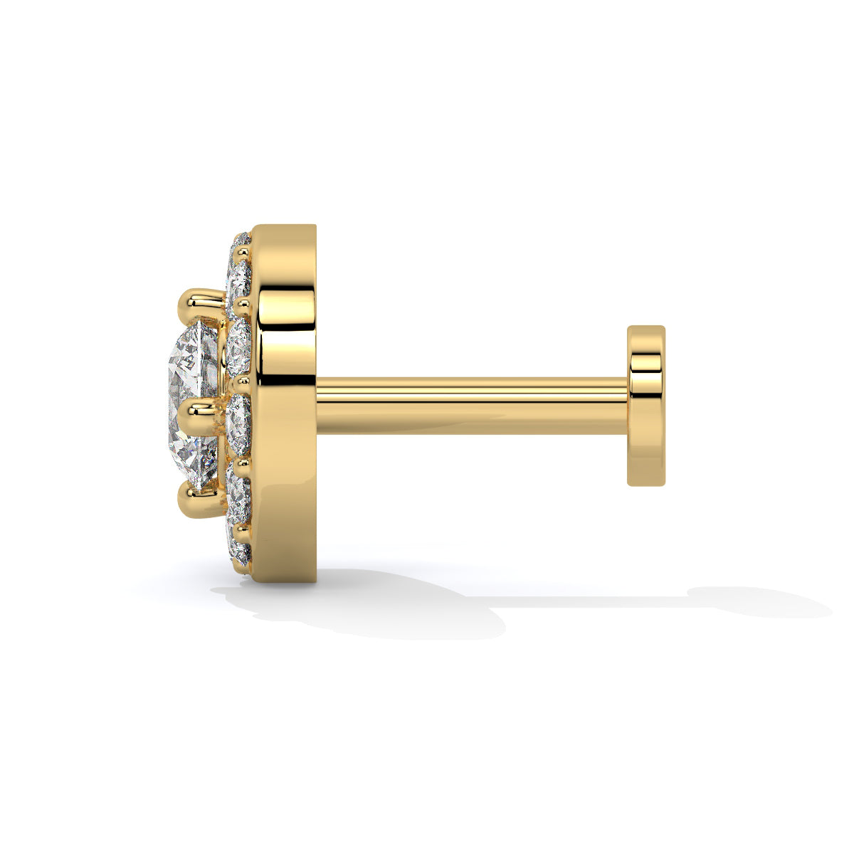 Celestial Halo Diamond Nose Pin