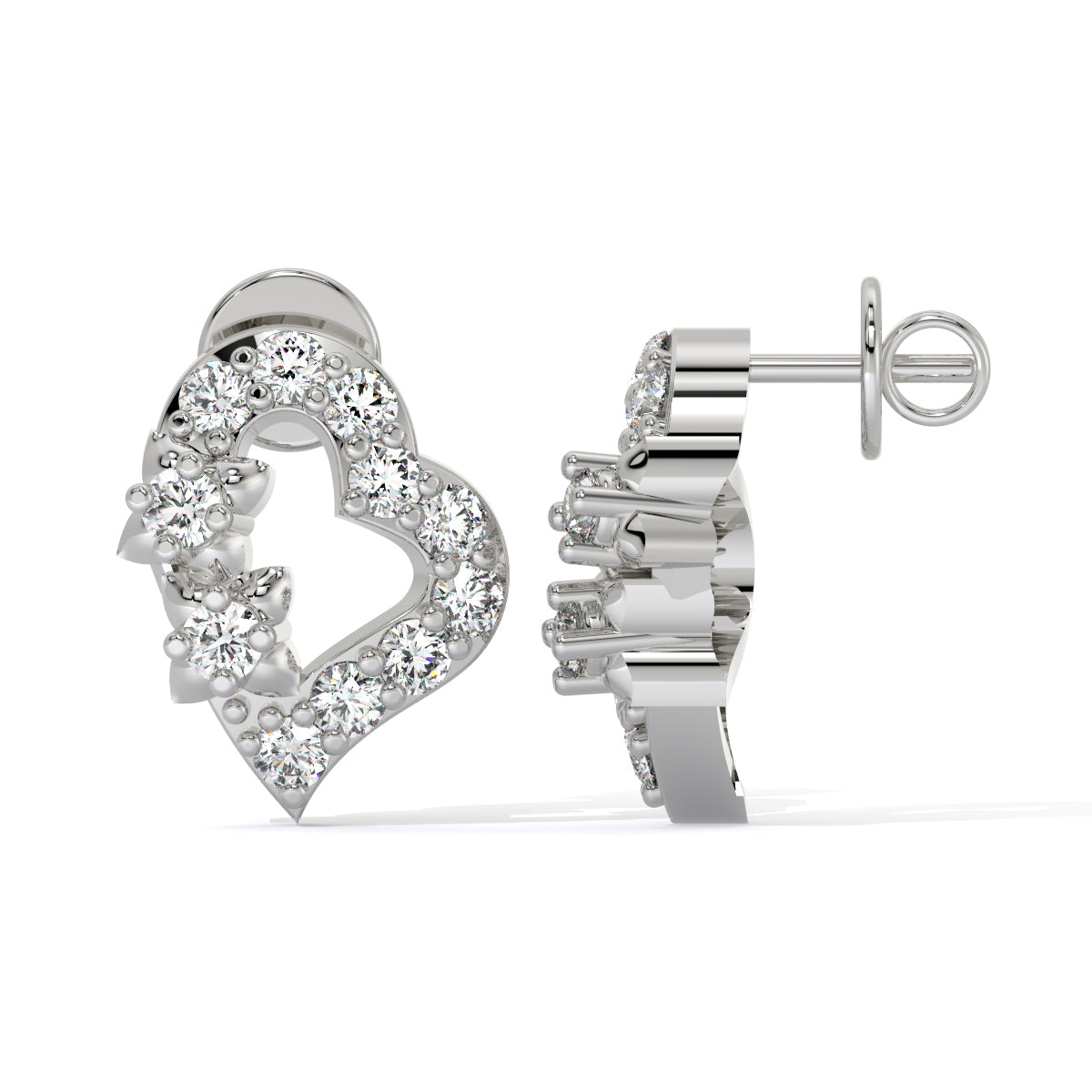 Heart Bliss Diamond Studs